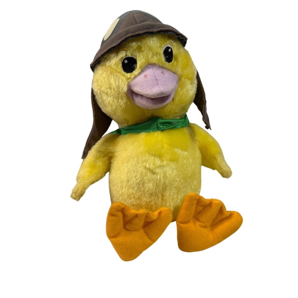 Nick Jr Wonder Pets Ming-Ming Duckling Plush Yellow Duck Aviator Helmet Cape Toy